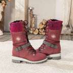Anti-slip rubber outsole tread on the orthopedic winter boot