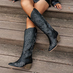 Tall cowgirl boots — pair shown together