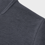 Close-up of the cardigan knit texture and button front