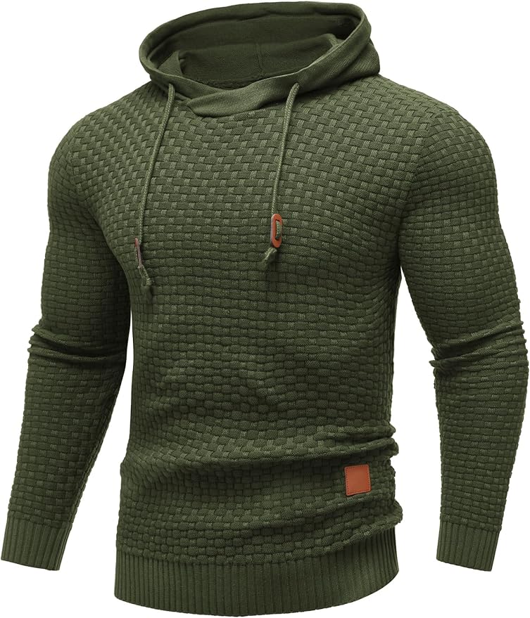 Back view of the pullover tactical hoodie with hood down