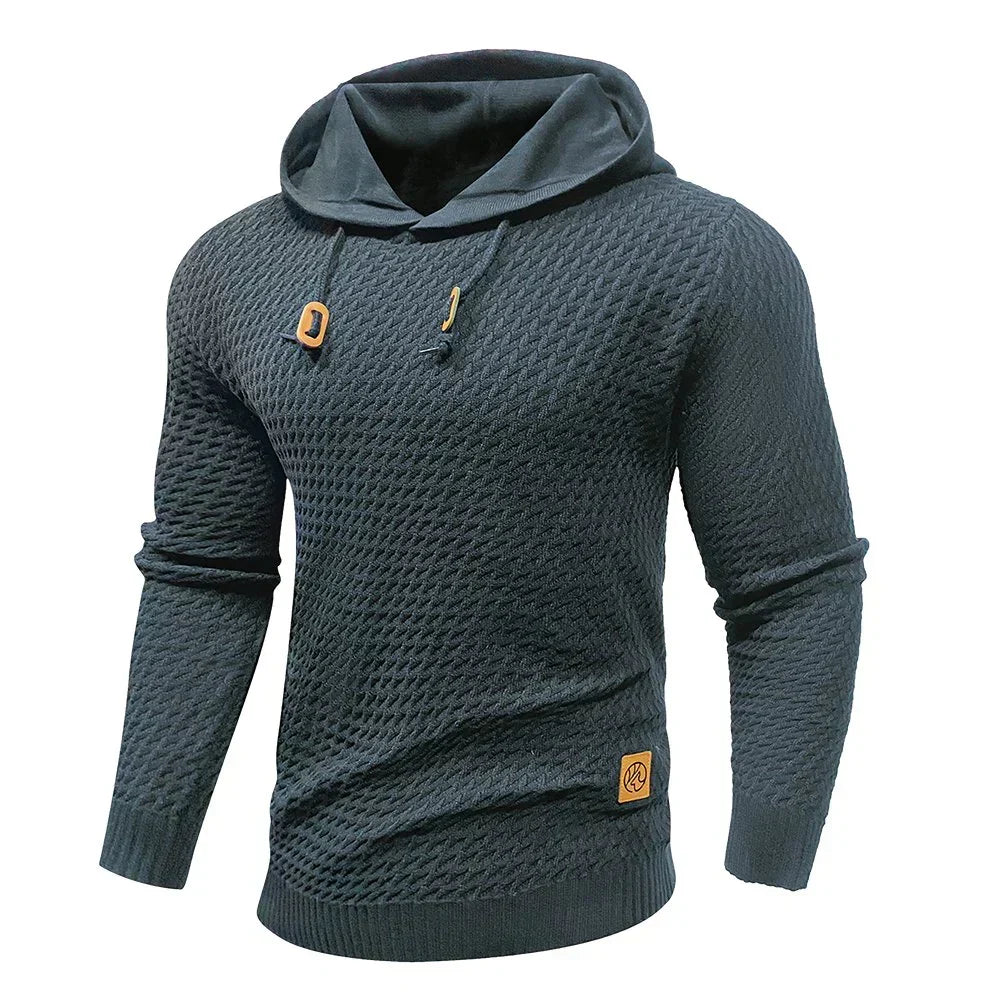 Colour range of the men's tactical hoodie laid flat