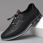Mens dress shoes with arch support shown in five colours