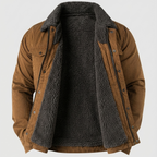 Barn jacket — back view on model