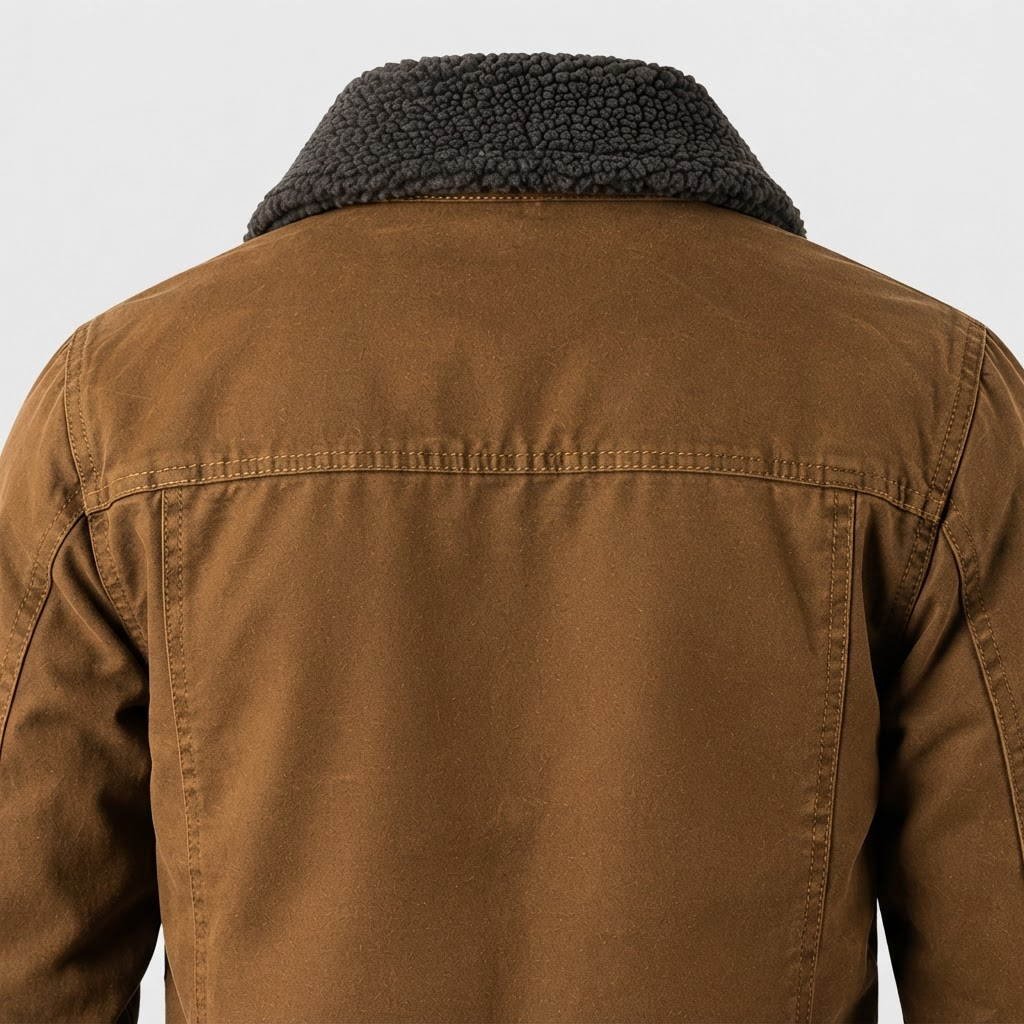 Barn jacket — flat lay of the garment