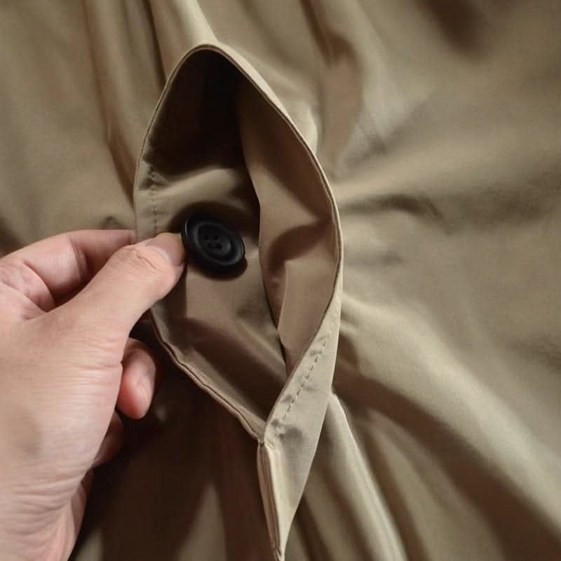 Three-quarter angle view of the men's windproof coat