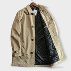 Men's windproof coat worn outdoors in cold weather